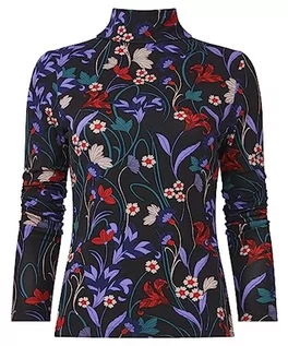 Koszulki i topy damskie - Joe Browns Damska koszulka z długim rękawem, ciemny kwiatowy, dekolt lejkowy, wielokolorowy, 8, multi, 34 - grafika 1
