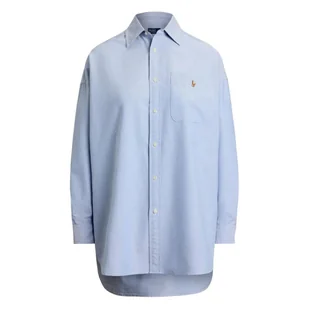 camicie donna ralph lauren - women-sport shirt-shirt - azzurro - Koszule damskie - miniaturka - grafika 1