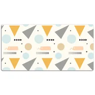 Podkładki na biurko - Duża podkładka na biurko Kolorowe kształty 120x60cm, Dywanomat - miniaturka - grafika 1