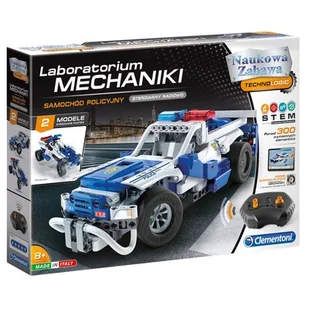 Clementoni Laboratorium Mechaniki Samochód Policyjny 50124 - Zabawki konstrukcyjne - miniaturka - grafika 1