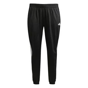 adidas Damskie spodnie dresowe trykotowe z 3 paskami (plus size) 4XL (duży rozmiar) czarny/biały - Dresy damskie - miniaturka - grafika 1