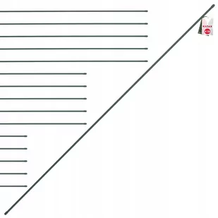Tyczka Podpórka Roślin Stal Powlekana 150Cm 15Szt - Pozostałe akcesoria do uprawy roślin - miniaturka - grafika 1