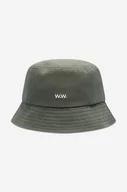 Czapki męskie - Wood Wood kapelusz bawełniany Ossian Bucket Hat 12240817-7083 BLACK kolor zielony bawełniany 12240817.7083-DUSTYGREEN - miniaturka - grafika 1
