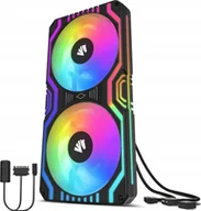 Wentylatory komputerowe - Wentylator AsiaHorse Matrix 240 ARGB Czarny ASIA HORSE FANS F6X - miniaturka - grafika 1