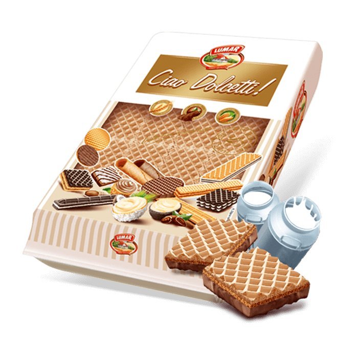 CIASTKA Crispy Cubes mini wafelki czekoladowe 60g