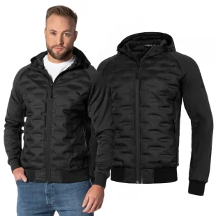 Kurtka przejściowa z kapturem Pit Bull Roxton - Czarna S - Odzież taktyczna i umundurowanie - miniaturka - grafika 1