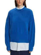 Swetry damskie - ESPRIT Sweter damski, 414/Bright Blue 5, XXL - miniaturka - grafika 1
