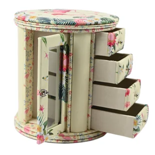 SZKATUŁKA NA BIŻUTERIĘ OZDOBNY POJEMNY ORGANIZER SZAFKA RÓŻNE KOLORY - Pudełka i szkatułki - miniaturka - grafika 1