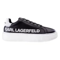 Sneakersy damskie - Damskie Sneakersy KARL LAGERFELD MAXI KUP KARL INJEKT LOGO LO KL62210-001 – Czarny - miniaturka - grafika 1