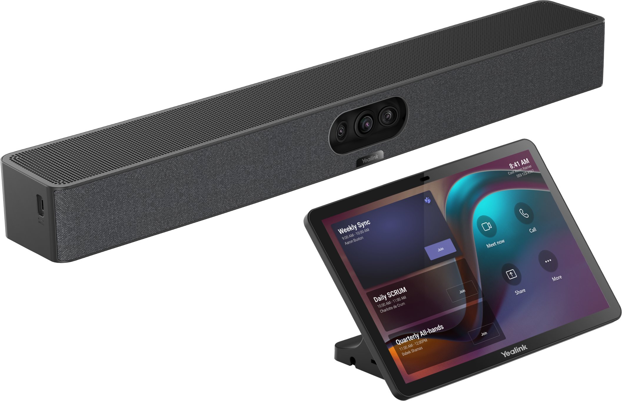 Kamera internetowa Yealink Yealink MeetingBar A25 Video Bar and CTP25 Touch Console Kit Bundle Czarny 3840 x 2160 px 30 fps A25-031