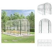 Szklarnie ogrodowe - vidaXL Szklarnia przezroczysta 160x400x190 cm PVC i stal - Szklarnie - miniaturka - grafika 1