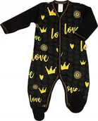 Pajacyki dla niemowląt - PAJAC pajacyk Rozpinany ZDOBIONY Love r 56 KLEKLE - miniaturka - grafika 1