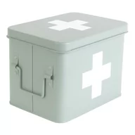 Pudła i pojemniki do przechowywania - Miętowa metalowa apteczka PT LIVING Medicine, szer. 21,5 cm - miniaturka - grafika 1