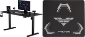 Biurka gamingowe - Biurko SENSE7 Nojo 140 black + Podkładka PREYON Falcon - miniaturka - grafika 1