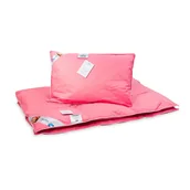 Kołdry i poduszki dla dzieci - AMZ AMZ komplet dziecięcy BABIES BASIC+ puch 70% Rozmiar - 90x120, Kolor - biały - miniaturka - grafika 1