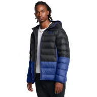 Kurtki męskie - Męska kurtka puchowa pikowana Under Armour Legend Down Hooded Jacket - czarna - UNDER ARMOUR - miniaturka - grafika 1