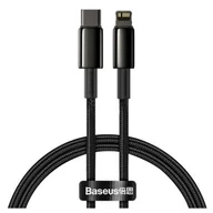 Kable komputerowe i do monitorów - BASEUS BASEUS DATA PD20W KABEL USB-C DO LIGHTNING 2M CZARNY 17060 - miniaturka - grafika 1