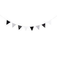 Wyposażenie pokoiku dziecięcego - Girlanda, proporczyk, Czarny lasek, 245x18 cm - miniaturka - grafika 1