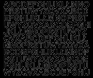 Pasmanteria - Litery samoprzylepne 1.5 cm czarne z połyskiem - Błyszcząca - miniaturka - grafika 1