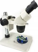 Mikroskopy i lupy - Mikroskop Techrebal Mikroskop stereoskopowy 20-40x K10E + Magnetyczna płyta - miniaturka - grafika 1