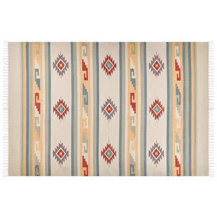 Dywan bawełniany kilim 200 x 300 cm wielokolorowy APARAN - Dywany - miniaturka - grafika 1