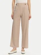 Spodnie damskie - JDY Spodnie materiałowe Birdie Geggo 15320882 Beżowy Regular Fit - miniaturka - grafika 1
