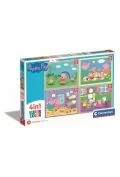 Puzzle - puzzle 4w1. super color. peppa pig - miniaturka - grafika 1