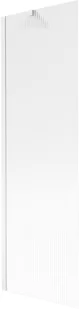 Mexen Next parawan nawannowy 1-skrzydłowy 60 x 150 cm, prążki, biały - 895-060-000-00-09-20 - Parawany nawannowe - miniaturka - grafika 1