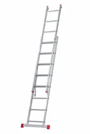 Drabiny - B2B Partner Dwuczęściowa drabina aluminiowa HOBBY, 2x8 szczebli , 3,38 m VEN.2008 - miniaturka - grafika 1