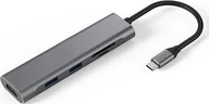 Adaptery i przejściówki - Adapter USB Extra Digital Adapteris USB Type-C - 2 x USB 3.0, HDMI, SD, TF - miniaturka - grafika 1