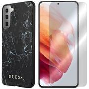 Etui i futerały do telefonów - Etui Do Sam Galaxy S21 Plus Guess Marble +Szkło 9H - miniaturka - grafika 1