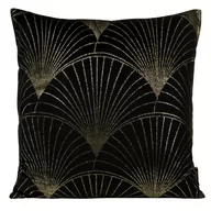 Poszewki na poduszki - Euro Firany Poszewka Eurofirany Velvet BLINK21 Czarny 45x45 1216997 - miniaturka - grafika 1