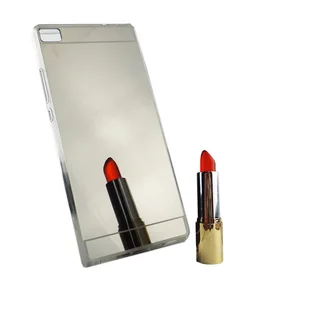 Etui na telefon komórkowy Huawei P8 Mirror Soft Case Protective Cover Silver - Etui i futerały do telefonów - miniaturka - grafika 1