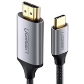 Kable USB - UGREEN Kabel 50570 (USB 3.1 typu C M - HDMI M; 1,5m; kolor czarny) 2_223252 - miniaturka - grafika 1