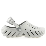 Klapki i japonki damskie - Klapki Crocs X-Echo Clog 207937-1FT - szare - miniaturka - grafika 1