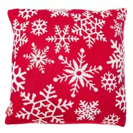 Poduszki dekoracyjne - Poduszka Dekoracyjna White Snow 50X50 Cm Czerwona - miniaturka - grafika 1
