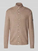 Swetry męskie - Kurtka z dzianiny o kroju regular fit z bawełną - miniaturka - grafika 1