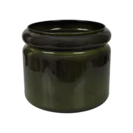 Donice - Cermax Doniczka metalowa Randolf śr.20 cm zielona - miniaturka - grafika 1