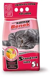 Benek - cytrusowa świeżość /żwirek bentonitowy - Żwirek dla kotów - miniaturka - grafika 1