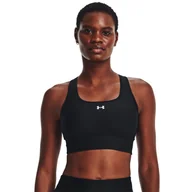 Biustonosze - Damski Stanik sportowy UNDER ARMOUR CROSSBACK LONGLINE 1377916-001 – Czarny - miniaturka - grafika 1