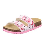 Kapcie damskie - Superfit Dziewczęce kapcie, Biały, różowy 1130, 32 EU - miniaturka - grafika 1