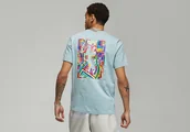Koszulki męskie - Nike Air Jordan Brand Graphic Crew Tee Ocean Cube - miniaturka - grafika 1