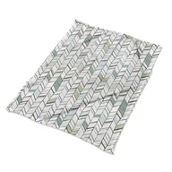 Koce - Ozdobny kocyk na łóżko Jodełka grafika nadruk eco, Fabricsy - miniaturka - grafika 1