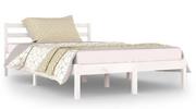 Łóżka - Białe sosnowe łóżko skandynawskie 120x200 cm - Lenar 4X - Elior - miniaturka - grafika 1