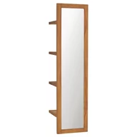 Lustra - vidaXL Lustro ścienne z półkami, 30x30x120 cm, lite drewno tekowe - miniaturka - grafika 1