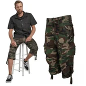 Odzież taktyczna i umundurowanie - Spodenki Krótkie 3/4 BRANDIT Urban Legend - Woodland - miniaturka - grafika 1