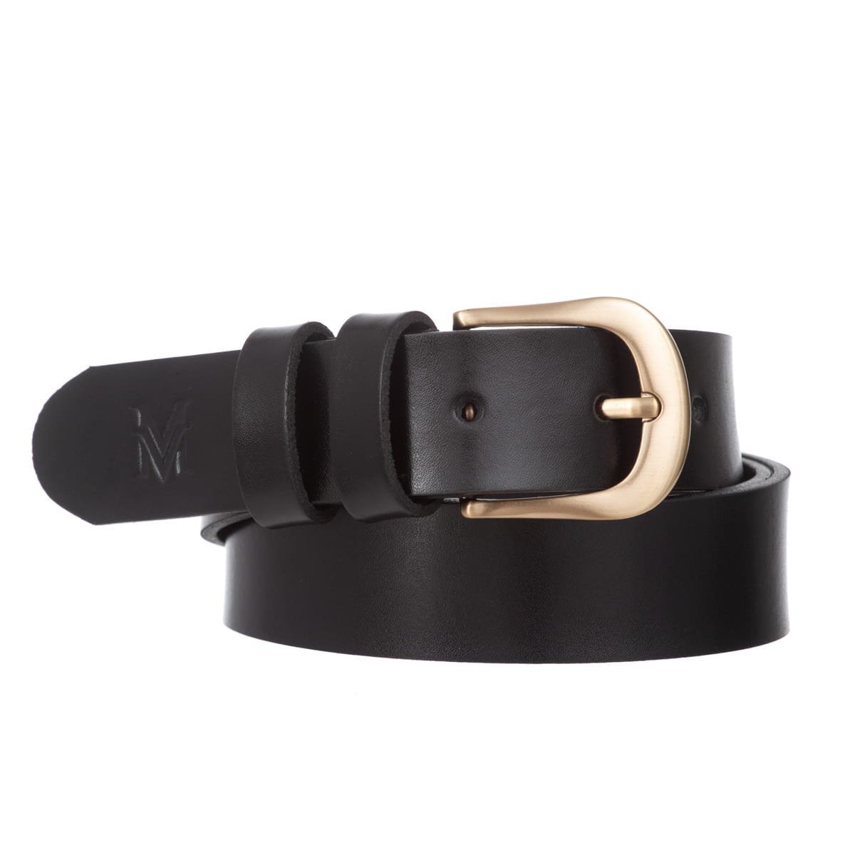 Klasyczny Pasek Damski VerMari Skórzany Czarny 3 cm