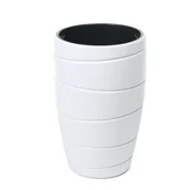 Donice - Donica PASSA 40 średnia biały Lamela - miniaturka - grafika 1