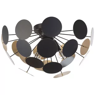 Beliani Lampa wisząca czarno-złota MARITSA - Lampy sufitowe - miniaturka - grafika 1