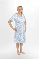 Bielizna nocna - 3XL Koszula nocna damska bawełniana z koronką - miniaturka - grafika 1